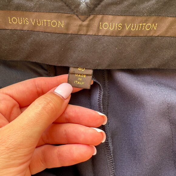 Louis Vuitton Authentic Pants Dark Blue M/40 Women - Picture 11 of 16